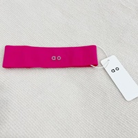 Bandeau de yoga large sans couture AITONG, couleur unie, tricoté, élastique, absorbant la transpiration, pour le sport
