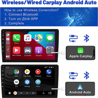 Autoradio Android 2din, lecteur multimédia Android 13 pour voiture, Wifi, 4 cœurs, écran tactile, écran universel, navigation GPS