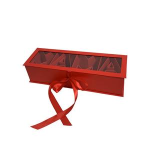 Caja de papel con ventana transparente para mamá, regalo floral para el día de la madre, regalo para mamá, rosa, flor, venta al por mayor - Product Image 5