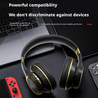 Casque sans fil supra-auriculaire haute fidélité avec basses améliorées, zéro latence, pour jeux, bureau à domicile et divertissement