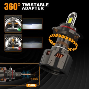 Nuevo modelo <span class=keywords><strong>U</strong></span> tubo de cobre de alta potencia 9005 H1 H4 H7 H11 U30 17000LM Canbus controlador externo Auto electrónica ventilador silencioso 170W - Product Image 4