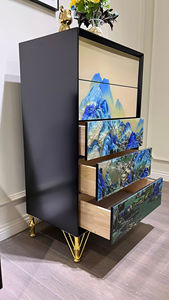 ตู้คอนโซลและโต๊ะข้างเตียงไม้หรูหราสำหรับห้องนั่งเล่นและห้องนอน ตู้ไซด์บอร์ดทันสมัยสำหรับเฟอร์นิเจอร์ห้องรับประทานอาหาร - Product Image 4