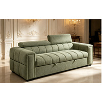 Canapé sectionnel trois places de conception européenne The Leader avec rangement, ensemble de canapés confortables, mobilier de chambre d'appartement, canapé-lit