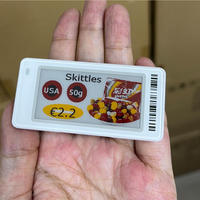 Etiquetas Electrónicas Inteligentes para Estantes (ESL) de 2.13 Pulgadas, Etiqueta ESL de Papel Electrónico de Cuatro Colores con Gateway para Sistema de Precios Digitales en Supermercados
