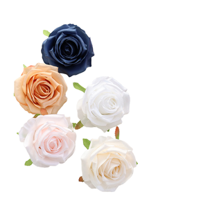 Têtes de <span class=keywords><strong>fleurs</strong></span> de rose en soie réaliste de 9 cm en gros, accessoires de photographie, décoration de la Saint-Valentin, décoration de Noël, fabrication artisanale, longue durée - Product Image 4