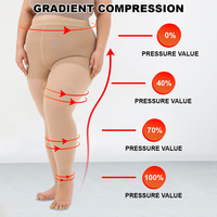 Collants de compression médicale sans pieds 20-30 mmHg pour femmes, soulagement des varices