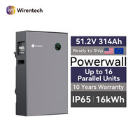 Batterie à décharge profonde grande capacité 16 kWh 51,2 V, extensible jusqu'à 16 modules, avec communication RS485 pour une vie durable