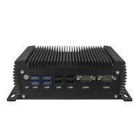 Mini PC Industrial sin Ventilador Intel Core I5 8305G I7 8705G con 2 GbE LAN, 2 COM, 8 USB, Triple Pantalla, Barebone