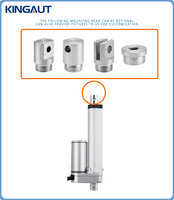 Aktuator Linear 30mm 100mm Stroke yang Dapat Disesuaikan, Motor DC Brushed 12V, Beban Maksimum 1000N, Umpan Balik Potensiometer, Peralatan Rumah Tangga