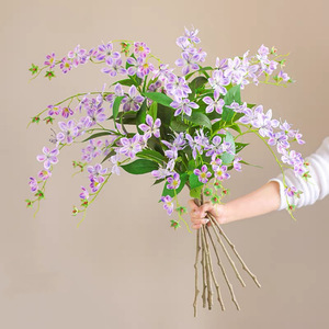 Flor Artificial de Jazmín Llorón 3D Haiyi, Enredadera Floral Realista para Decoración del Hogar, Bodas, Decoración de Paredes Interiores, Exhibición en Ventanas - Product Image 1