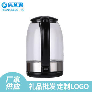 Nuevo hervidor eléctrico de 1.7L, vidrio transparente, apertura de tapa con un solo botón, apagado automático, para uso doméstico - Product Image 4