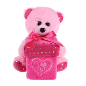 Best made stuffed animal teddy bear wedding valentine gift plush toy with box customized promotion stuffed plush teddy bears