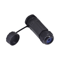 M25 RJ45 CAT6A Abgeschirmter Dickwandiger Wasserdichter Gerader Steckverbinder mit Schutzkappe und Staubschutz