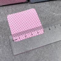 Lingettes jetables roses non tissées sans peluches 5x5cm pour dissolvant de vernis à ongles