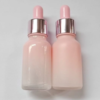 Flacon compte-gouttes en verre de luxe rechargeable de 10 ml avec compte-gouttes scellé pour fard à paupières liquide, sérum, huile essentielle, étiquette privée personnalisée