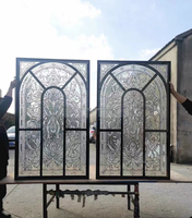 Massive Türfenster aus Buntglas mit hoher Lichtdurchlässigkeit für Küche, Wohnzimmer, Treppenhaus, Flur, Werkstatt, Esszimmer, Dekoration