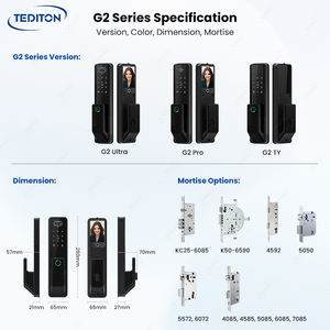 Cerradura Inteligente Automática para Puertas Interiores con Reconocimiento Facial 3D, Modelo 5050 4585 6068 6085, con Pantalla y Cámara Digital - Product Image 2