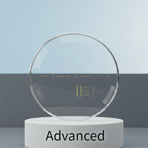 Lentilles progressives grises UV420 1.74 Optotech Advanced IOT Design, lentilles optiques teintées de luxe - Product Image 4