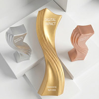 Nouveau Trophée en Résine Personnalisé Créatif Haut de Gamme Impression Numérique Réunion Annuelle Employés Exceptionnels Couronne Saison Asiatique