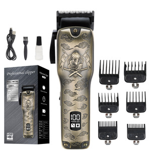 Kit de toilettage professionnel sans fil pour barbiers, tondeuse de finition électrique à l'épreuve de l'eau avec alimentation USB pour des coupes de précision - Product Image 4