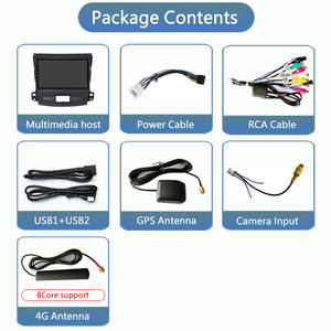 Système multimédia radio GPS de navigation CarPlay Android 9 pouces pour Mitsubishi Outlander 2005-2011 DSP - Product Image 4