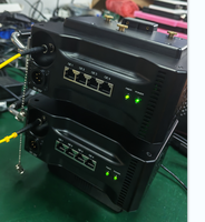 Convertisseur Fibre Optique 4 Canaux Vidéo SDI 12G avec Boucle de Sortie, 1 Canal Vidéo de Retour, Alimentation XLR 4 Broches Gold Mount, et Fibre Optique ST