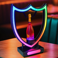 Présentoir LED Lumineux pour Bouteilles – Plateau de Service VIP – Support Lumineux pour Champagne et Vin – Idéal pour Bars, Boîtes de Nuit, Fêtes et Spectacles Scéniques