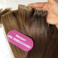 Extensions de cheveux en gros en PU, sans couture, double épaisseur, avec bande injectée, cheveux humains vierges Remy, ondulation naturelle, ondulation profonde lâche