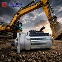 Moteur de démarrage SHIYOU 389-5833 3895833 24V 12T 8.4KW pour chargeuse sur pneus C7.1 950M 962M et skidder sur pneus 545D 535D 525D 555D