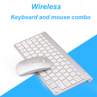 Penawaran Spesial LED USB Tahan Air 2.4G Wireless Mini Keyboard dan Mouse Combo Set