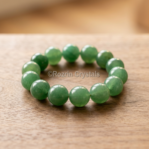 Jade Green Agate Gemstone Healing <b>Bracelet</b> with Carved Engraving and <b>Love</b> Style - Product Image 2