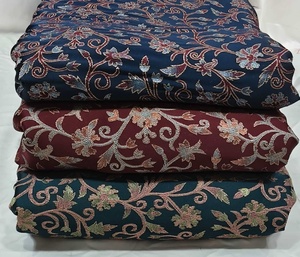 Tissu Jacquard Floral 100% Polyester Texture Shahi 58 Pouces – Tissu Décoratif Tissé pour Vêtements de Mode, Tapisserie et Décoration Intérieure - Product Image 2