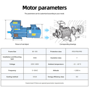 มอเตอร์ ABB M3JP 0.75KW~355KW 2 โพล 3000 รอบต่อนาที ป้องกันการระเบิด ควบคุมความเร็วรอบด้วยระบบอินเวอร์เตอร์ มอเตอร์แบบอะซิงโครนัสสามเฟส Ic416 - Product Image 1