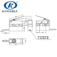 Chinakel WS1-10A-03 ip67 micro interrupteur étanche micro fin de course avec fil de 30mm