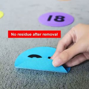 Anneaux Velcro en Nylon Durable pour Marquage de Tapis Coloré, Numéros Inscriptibles, Éducatifs pour Enfants, Formes Personnalisées, Vente en Gros - Product Image 2