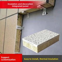 Panneau composite isolant thermique pour murs extérieurs, peinture pierre véritable, laine de roche céramique, polystyrène