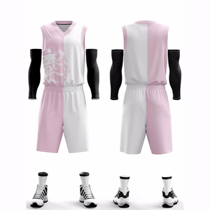 Échantillon à sublimation personnalisée maillots de <span class=keywords><strong>basket</strong></span>-ball grande taille <span class=keywords><strong>pour</strong></span> hommes robes réversibles derniers ensembles d'uniformes d'équipe de <span class=keywords><strong>basket</strong></span>-ball - Product Image 2