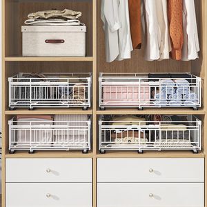 Système de rangement extensible pour placard : étagères coulissantes, paniers pliables pour vêtements, organiseurs de tiroirs pour armoire - Product Image 5