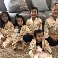 FUNG 3019 Vente en gros de robe kimono couleur pure Robe de bain courte en satin pour femmes