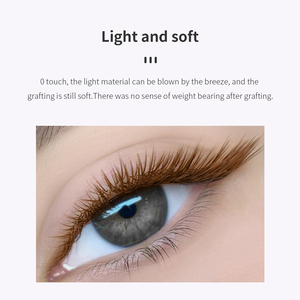 Glamlash Handmade 0.15Mm Nhiều Màu 2 Mẹo Ellipse Lash Mở Rộng Mềm Tự Nhiên Phẳng Hình Dạng Lông Mi - Product Image 6