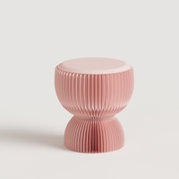 Tabouret pliant en nid d'abeille Spazepaper, pouf de salon, chaise extensible en papier pour salon, meubles gain de place