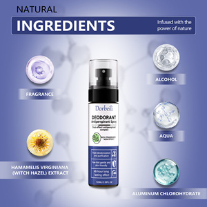 Spray anti-transpirant de force clinique sans aluminium, contrôle des odeurs corporelles, déodorant, protection contre la transpiration 24h/24 pour la salle de sport et les voyages - Product Image 2