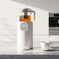 Samovar électrique turc avec théière en verre, appareil électroménager, écran LED, contrôle de la température, fabricant, commande OEM