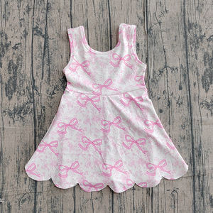 Pre-venta Trendyism Boutique: Vestido de yoga con estampado floral y volantes para niños, de Spandex/Algodón Orgánico, suave, al por mayor, ropa deportiva. - Product Image 5