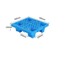 Palette de sol anti-humidité à 4 pieds de support, tapis en plastique antidérapant pour le stockage au sol en entrepôt et la protection des marchandises