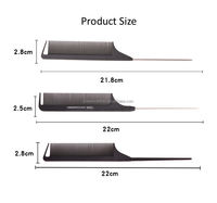 Peigne en métal pour queue de Rat, peigne en plastique pour Salon de coiffure