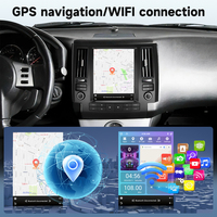 Podofo 9.7 ''pour Infiniti FX35 2003 Android Autoradio Écran Vertical 4 + 64G Sans Fil CarPlay Android Auto pour Tesla WiFi GPS OEM