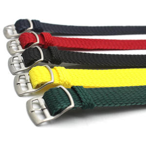 2025 Hotsale correas de reloj de tela de nailon Multicolor cepillado hebilla arenado <span class=keywords><strong>Perlon</strong></span> correa de reloj de nailon de un solo paso - Product Image 2