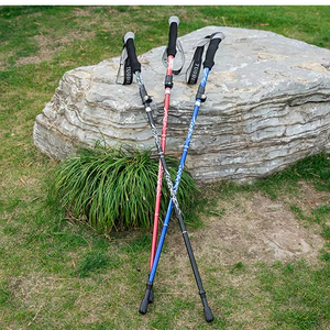 Bastone da <span class=keywords><strong>Trekking</strong></span> Pieghevole per Anziani, Bastoni da Escursionismo Antiscivolo, Bastone Telescopico Pieghevole - Product Image 2