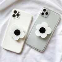 Support de téléphone portable universel adhésif mignon, poignée de téléphone personnalisée en acrylique, poignée de téléphone mignonne kawaii, poignée de téléphone fleur kawaii